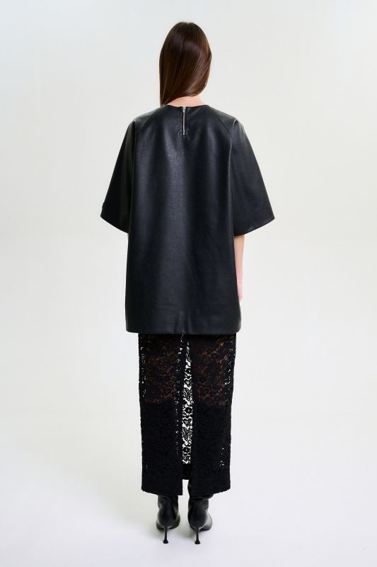 Юбка из кружева (черная)